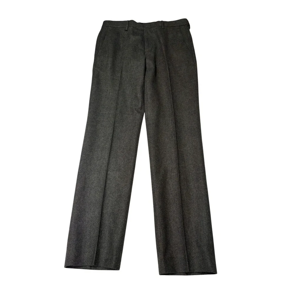 J.Crew Thompson Mens Charcoal Wool Blend Dress Pants 31x32 AA552 FA20